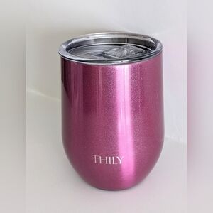 THILY TRIPLE INSULATED STAINLESS STEEL 12oz WINE TUMBLER, NWOT